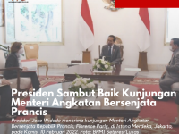 Presiden Jokowi Sambut Baik Kunjungan Menteri Angkatan Bersenjata Prancis