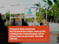 Dosmar Banjanahor Instruksikan Dinas Dukcatpil Humbahas Pengurusan Akta Kematian Dilakukan Secara Online