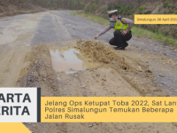 Jelang Ops Ketupat Toba 2022, Sat Lantas Polres Simalungun Temukan Beberapa Jalan Rusak
