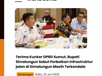 Terima Kunker DPRD Sumut, Bupati Simalungun Sebut Perbaikan Infrastruktur jalan di Simalungun Masih Terkendala