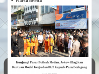 Kunjungi Pasar Petisah Medan, Jokowi Bagikan Bantuan Modal Kerja dan BLT Kepada Para Pedagang