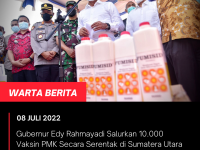 Gubernur Edy Rahmayadi Salurkan 10.000 Vaksin PMK Secara Serentak di Sumatera Utara