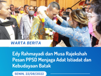 Edy Rahmayadi dan Musa Rajekshah Pesan PPSD Menjaga Adat Istiadat dan Kebudayaan Batak