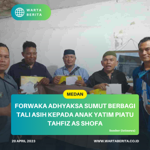 Forwaka Adhyaksa Sumut Berbagi Tali Asih Kepada Anak Yatim Piatu Tahfiz As Shofa