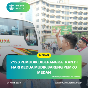 2126 Pemudik Diberangkatkan Di Hari Kedua Mudik Bareng Pemko Medan