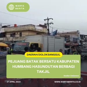 Pejuang Batak Bersatu Kabupaten Humbang Hasundutan Berbagi Takjil