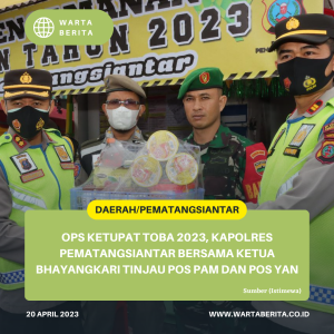 Ops Ketupat Toba 2023, Kapolres Pematangsiantar Bersama Ketua Bhayangkari Tinjau Pos Pam Dan Pos Yan