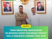 Temui Menpora, Wagub Musa Rajekshah Dapat Dukungan Terkait Rally Dan Bukit Lawang Trail Run