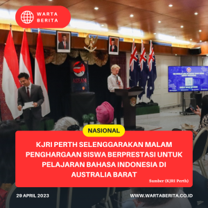 KJRI Perth Selenggarakan Malam Penghargaan Siswa Berprestasi Untuk Pelajaran Bahasa Indonesia Di Australia Barat