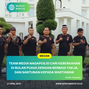 Team Media Nagapos.id Cari Keberkahan Di Bulan Puasa Dengan Berbagi Takjil Dan Santunan Kepada Wartawan