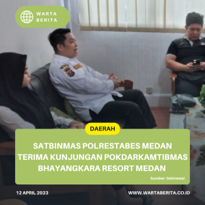Satbinmas Polrestabes Medan Terima Kunjungan Pokdarkamtibmas Bhayangkara Resort Medan
