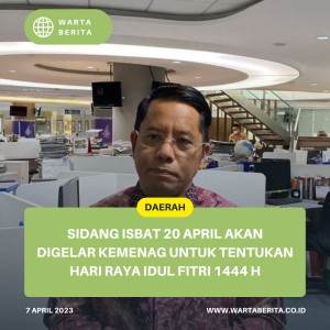 Sidang Isbat 20 April Akan Digelar Kemenag Untuk Tentukan Hari Raya Idul Fitri 1444 H