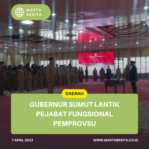 Gubernur Sumut Lantik Pejabat Fungsional Pemprovsu