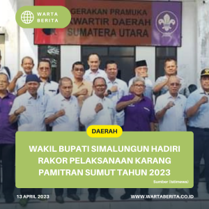 Wakil Bupati Simalungun Hadiri Rakor Pelaksanaan Karang Pamitran Sumut Tahun 2023