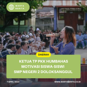 Ketua TP PKK Humbahas Motivasi Siswa-Siswi  SMP Negeri 2 Doloksanggul