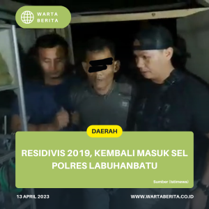 Residivis 2019, Kembali Masuk Sel Polres Labuhanbatu