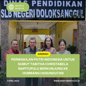 Perwakilan Putri Indonesia Untuk Sumut Tabitha Christabela Napitupulu Berkunjung ke Humbang Hasundutan