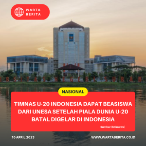 Timnas U-20 Indonesia Dapat Beasiswa Dari Unesa Setelah Piala Dunia U-20 Batal Digelar Di Indonesia