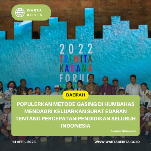 Populerkan Metode Gasing Di Humbahas, Mendagri Keluarkan Surat Edaran Tentang Percepatan Pendidikan Seluruh Indonesia