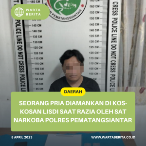 Seorang Pria Diamankan Di Kos-kosan Lisdi Saat Razia Oleh Sat Narkoba Polres Pematangsiantar