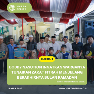 Bobby Nasution Ingatkan Warganya Tunaikan Zakat Fitrah Menjelang Berakhirnya Bulan Ramadan