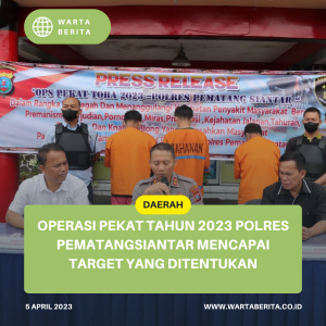 Operasi Pekat Tahun 2023 Polres Pematangsiantar Mencapai Target Yang Ditentukan