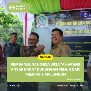 Pembangunan Desa Wisata Karang Anyar Dapat Dukungan Penuh dari Pemkab Simalungun