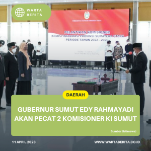 Gubernur Sumut Edy Rahmayadi Akan Pecat 2 Komisioner KI Sumut