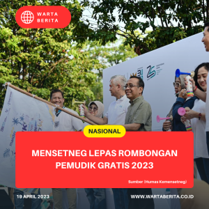 Mensetneg Lepas Rombongan Pemudik Gratis 2023