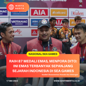 Raih 87 Medali Emas, Menpora Dito: Ini Emas Terbanyak Sepanjang Sejarah Indonesia Di SEA Games