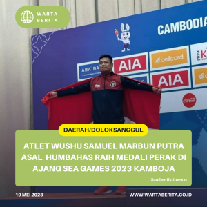 Atlet Wushu Samuel Marbun Putra Asal  Humbahas Raih Medali Perak Di Ajang SEA Games 2023 Kamboja