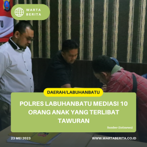Polres Labuhanbatu Mediasi 10 Orang Anak Yang Terlibat Tawuran