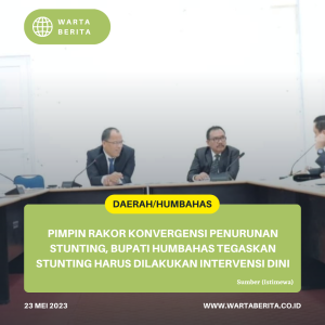 Pimpin Rakor Konvergensi Penurunan Stunting, Bupati Humbahas Tegaskan Stunting Harus Dilakukan Intervensi Dini