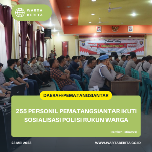 255 Personil Pematangsiantar Ikuti Sosialisasi Polisi Rukun Warga
