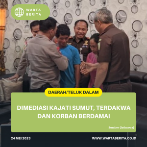 Dimediasi Kajati Sumut, Terdakwa Dan Korban Berdamai