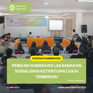 Pemkab Humbahas Laksanakan Sosialisasi Ketentuan Cukai Tembakau
