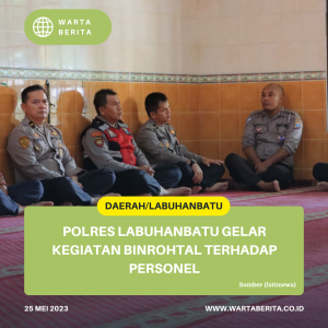 Polres Labuhanbatu Gelar Kegiatan Binrohtal Terhadap Personel