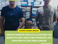 Sakeus Bandar Sabu Silau Kahean Tak Berkutik Saat Diboyong Personel Sat Narkoba Polres Simalungun
