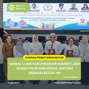Nawal Lubis Kukuhkan dr Susanti Jadi Bunda PAUD Dan Erizal Ginting Sebagai Ketua YKI
