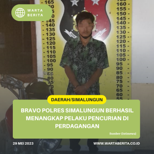 Bravo Polres Simalungun Berhasil Menangkap Pelaku Pencurian Di Perdagangan