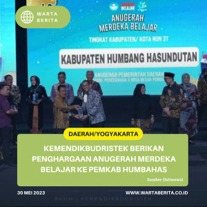 Kemendikbudristek Berikan Penghargaan Anugerah Merdeka Belajar Ke Pemkab Humbahas
