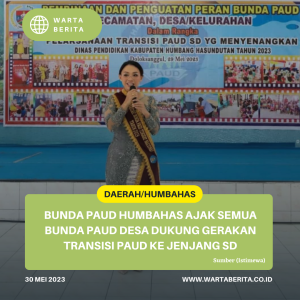 Bunda PAUD Humbahas Ajak Semua Bunda PAUD Desa Dukung Gerakan Transisi PAUD Ke Jenjang SD
