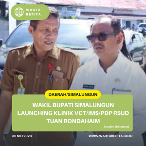 Wakil Bupati Simalungun Launching Klinik VCT/IMS/PDP RSUD Tuan Rondahaim
