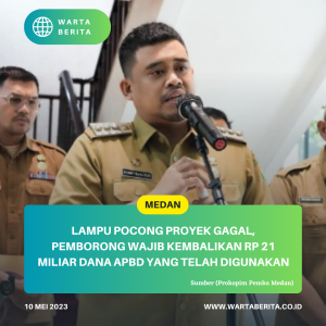 Lampu Pocong Proyek Gagal, Pemborong Wajib Kembalikan Rp 21 Miliar Dana APBD Yang Telah Digunakan