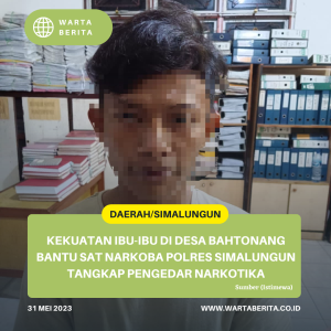Kekuatan Ibu-Ibu Di Desa Bahtonang Bantu Sat Narkoba Polres Simalungun Tangkap Pengedar Narkotika