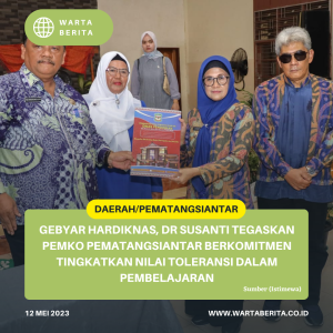 Gebyar Hardiknas, dr Susanti Tegaskan Pemko Pematangsiantar Berkomitmen Tingkatkan Nilai Toleransi Dalam Pembelajaran
