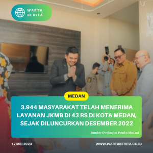 3.944 Masyarakat Telah Menerima Layanan JKMB Di 43 RS Di Kota Medan, Sejak Diluncurkan Desember 2022