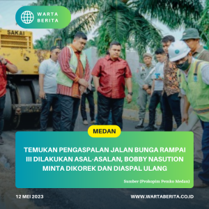 Temukan Pengaspalan Jalan Bunga Rampai III Dilakukan Asal-asalan, Bobby Nasution Minta Dikorek Dan Diaspal Ulang