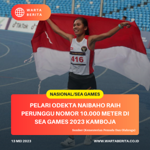 Pelari Odekta Naibaho Raih Perunggu Nomor 10.000 Meter Di SEA Games 2023 Kamboja