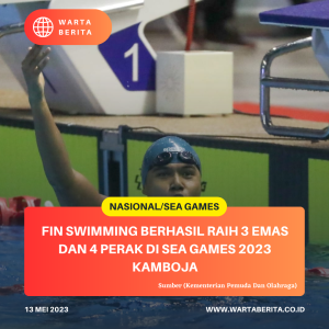 Fin Swimming Berhasil Raih 3 Emas Dan 4 Perak Di SEA Games 2023 Kamboja
